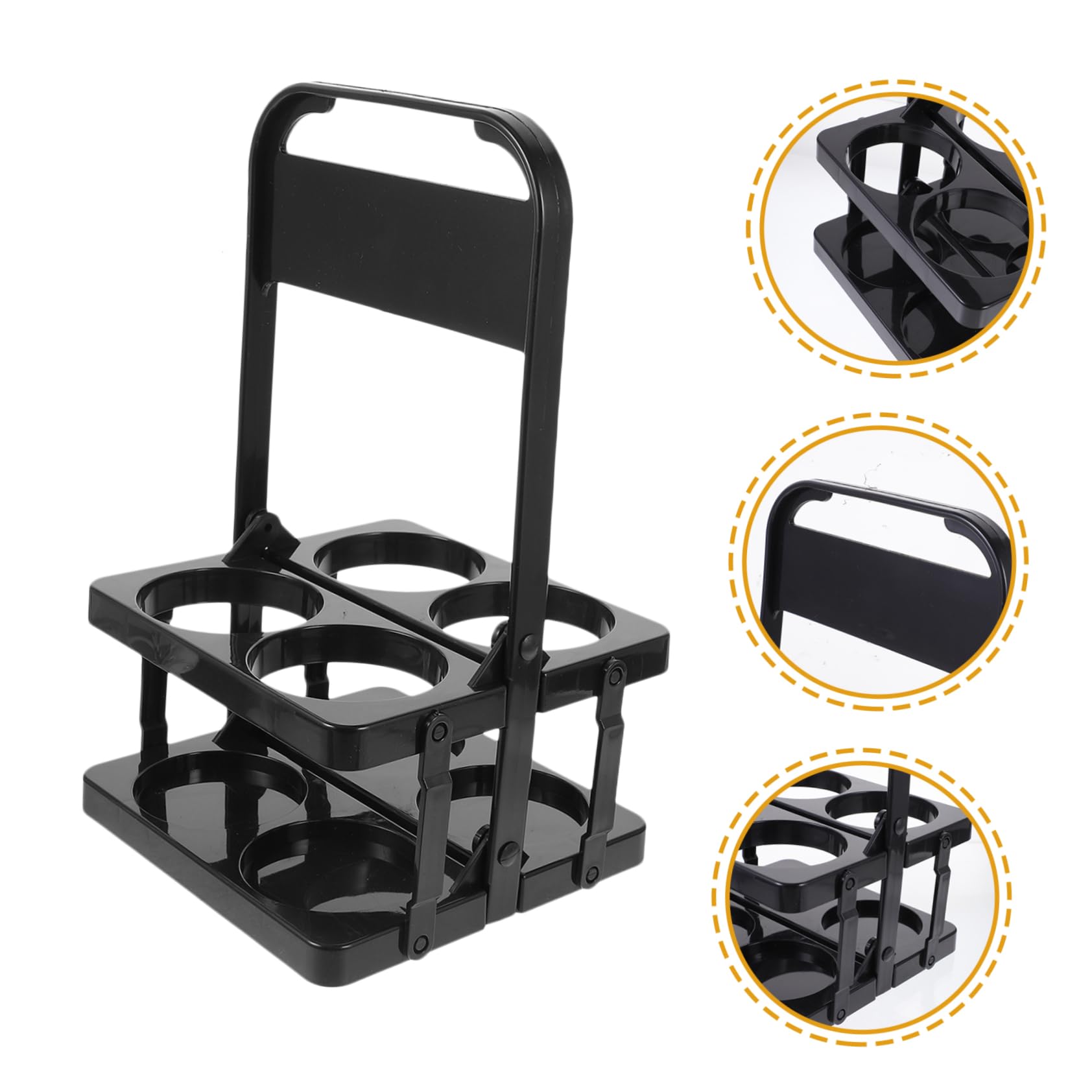 Mikinona Beer Carrier Handle Portable Bottle Beer Rack Wine Bottle Holder for Ktv