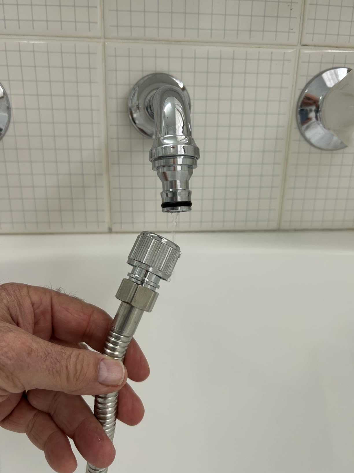 TIDYENDURE Quick Connect Faucet Sprayer Set Metal Detachable Faucet