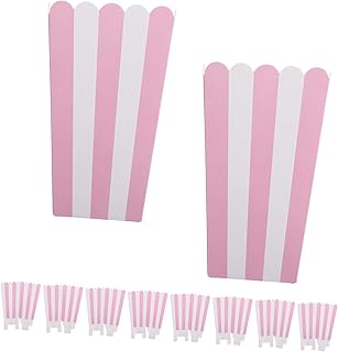 Beaupretty Cubo De Palomitas De Papel 24 Soportes Colores Vibrantes Ideal Para Cines y Picnics