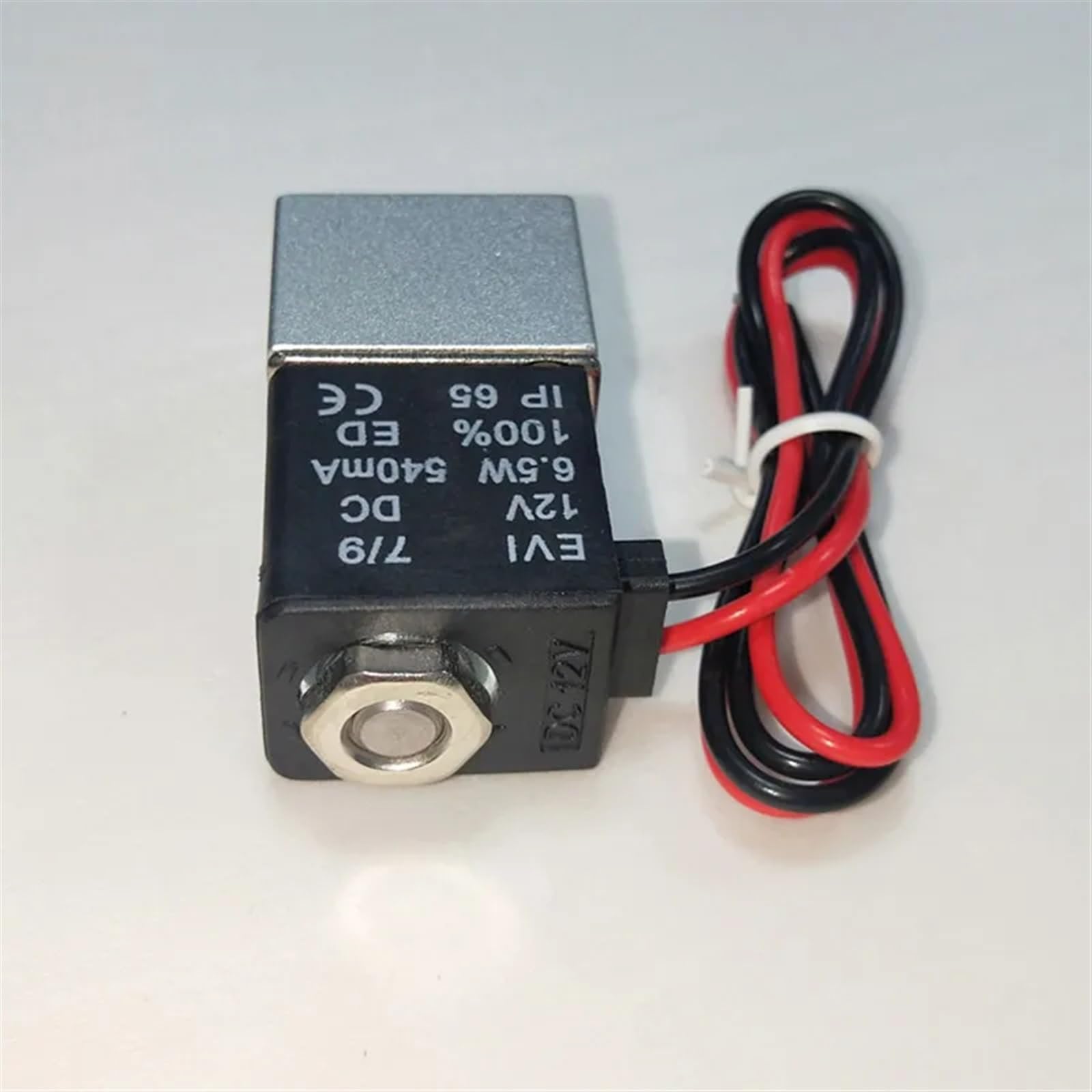 DC 12V 24V 110V 220V Magnetventil 1/4" 1/8" 2 Wege Normalerweise geschlossen Direktwirkende Pneumatikventile for Wasser Luft Gas(1/4",24V)
