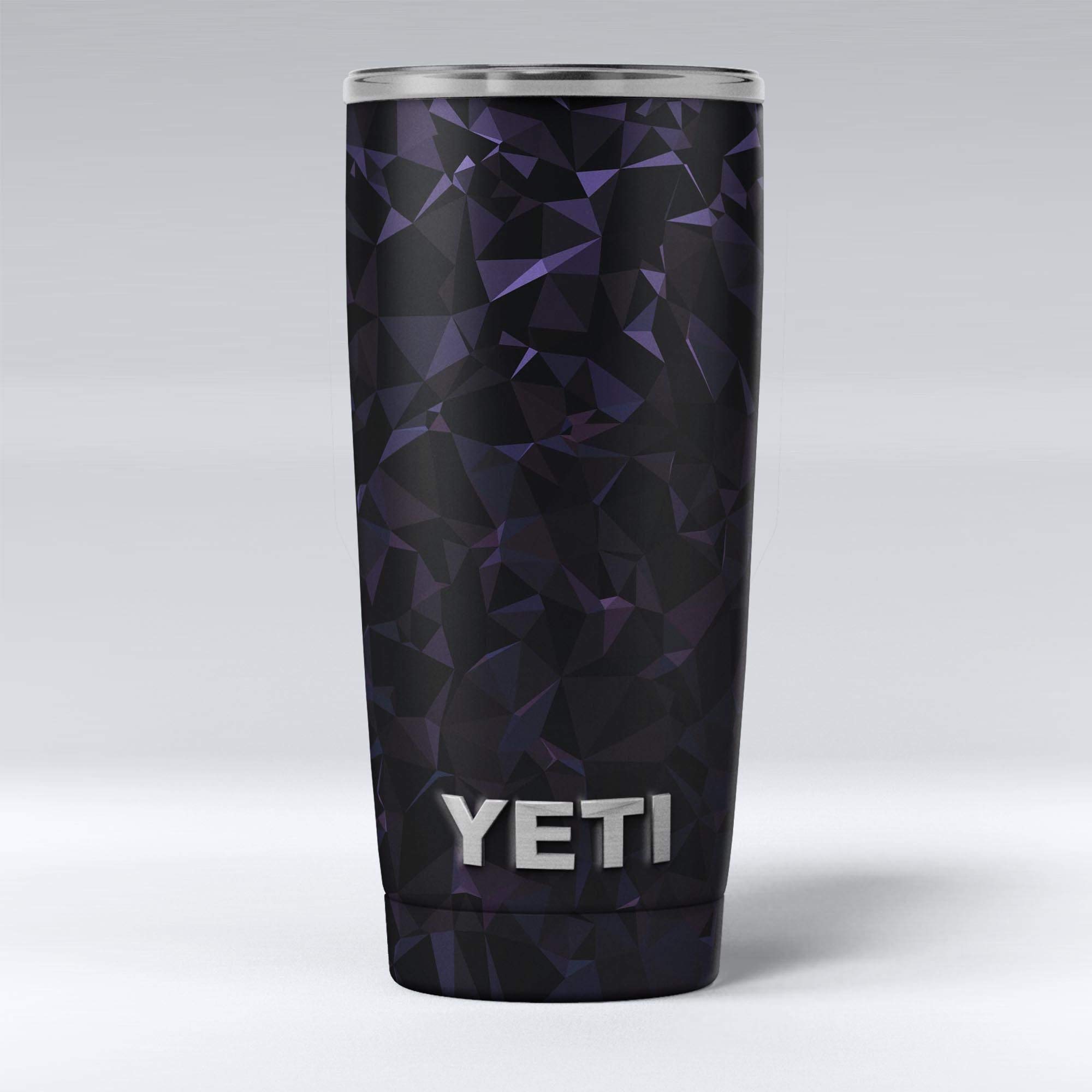 Design Skinz Dark Blue Geometric V21 - Skin Decal Vinyl Wrap Kit Compatible with The Yeti Rambler Cooler Tumbler Cups