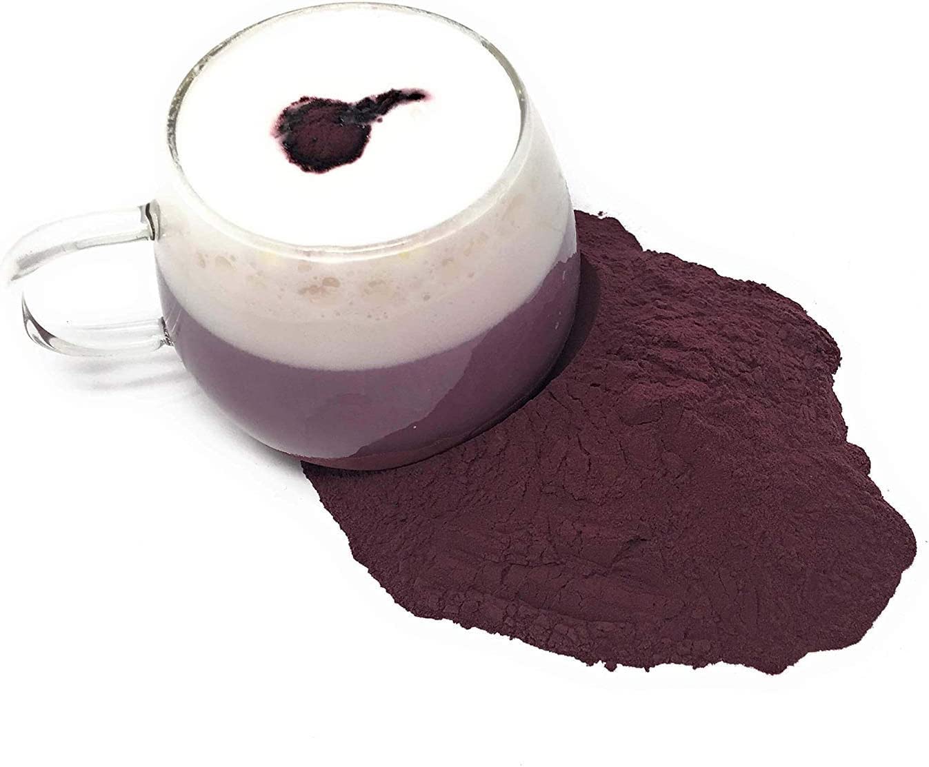 Polvo De Taro Púrpura 75g Tinte Violeta Natural Para Helados Yogurt Congelado Batidos