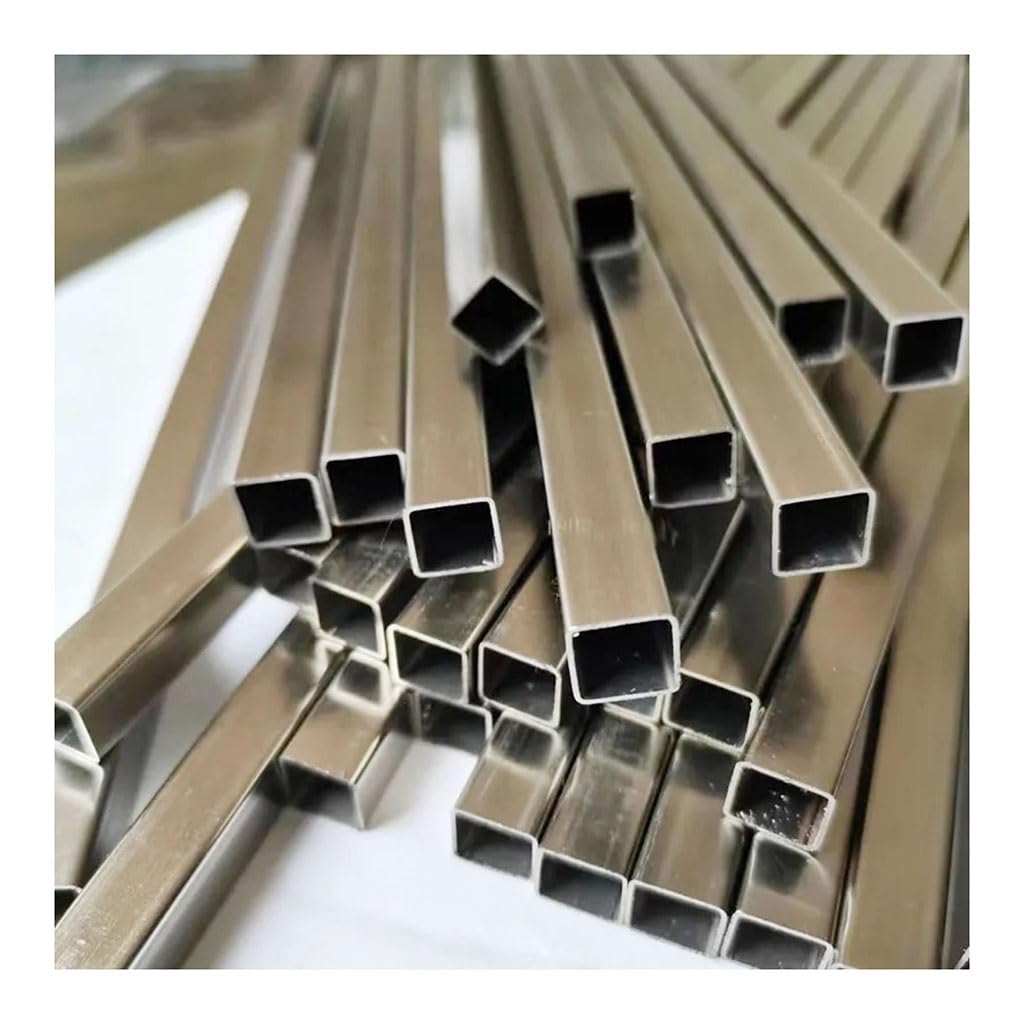 RAMBEX 304 Stainless Steel Small Square Tube Pipe Hollow Square Steel Rod Small Diameter Rectangular Tube 3x3MM 4x4 5x5 6x6 7x7 8x8MM, 1PCS (Color :