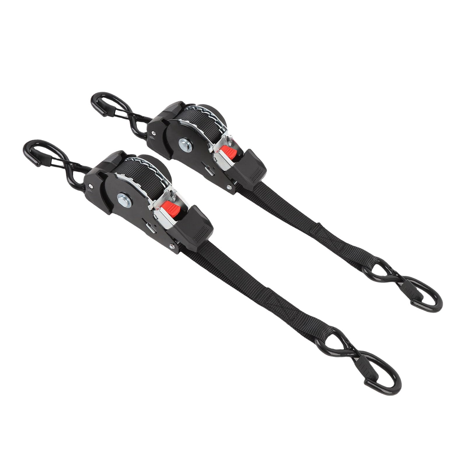 CHICIRIS Ratschengurte, Robust, 2,5 cm X, Automatisch Einziehbare Spanngurte für Boote, Geländefahrzeuge, Jetskis, 2 Stück