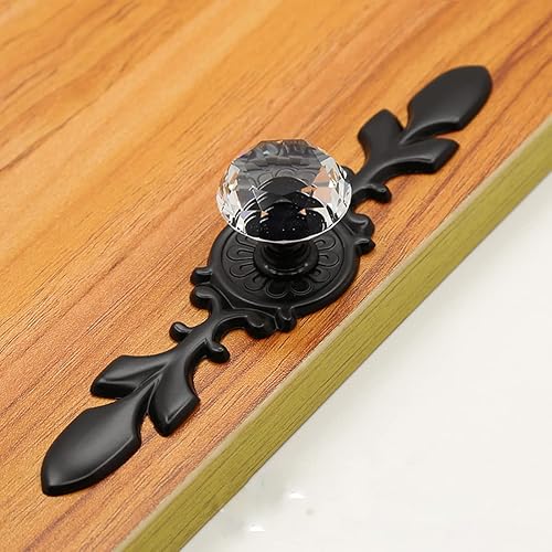 Miniatura 10 de HUAMULAN Paquete de 10 pomos vintage para armario de cocina, tiradores de aleación de zinc, placa trasera para armario, cajón, manijas de puerta