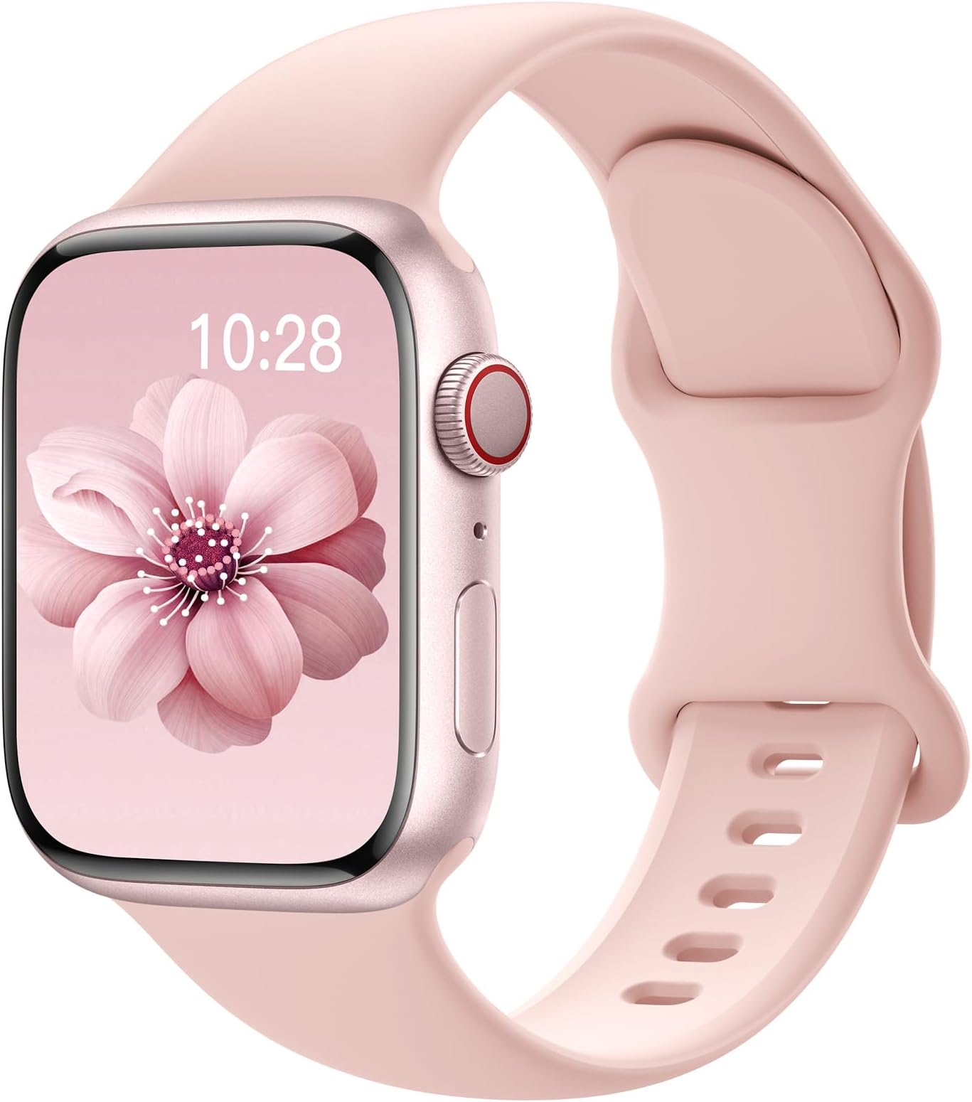 Sport Silicone Band Compatible with Apple Watch Bands 40mm 38mm 41mm 44mm 45mm 42mm 49mm Women Men,Soft Wristband Waterproof Replacement Sport Strap for iWatch Bands Series 9 8 7 6 5 4 3 2 1 SE Ultra
