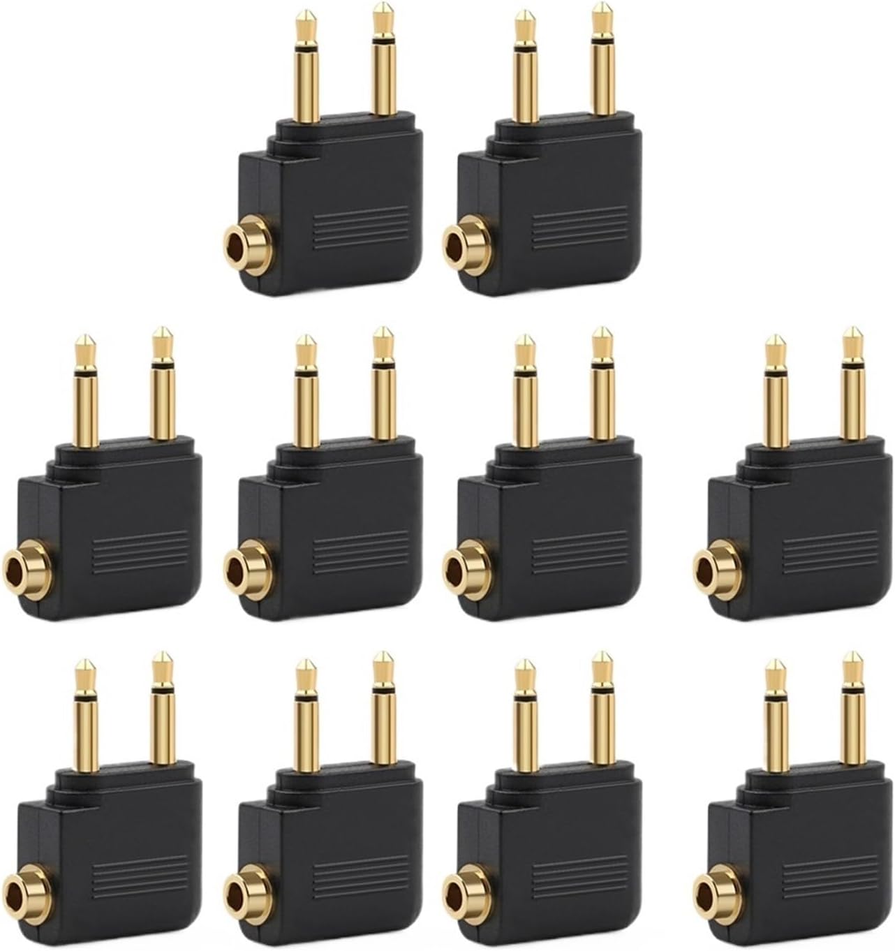Male to 3.5mm Female Earphone Jack Connector Headphone Plug Audio Adapter(10 pcs)