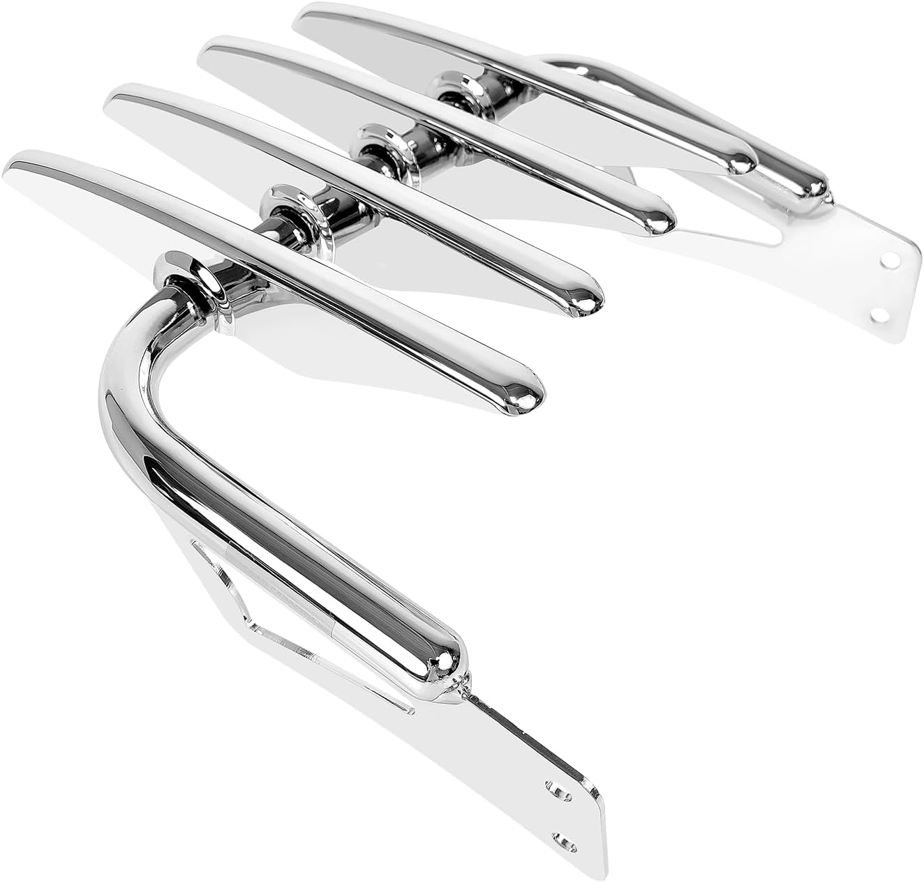 DWJ-LR-1622CH Custom Chrome Luggage Rack Luggage Support Shelf (Width 11.8")(Can't fit with Others)