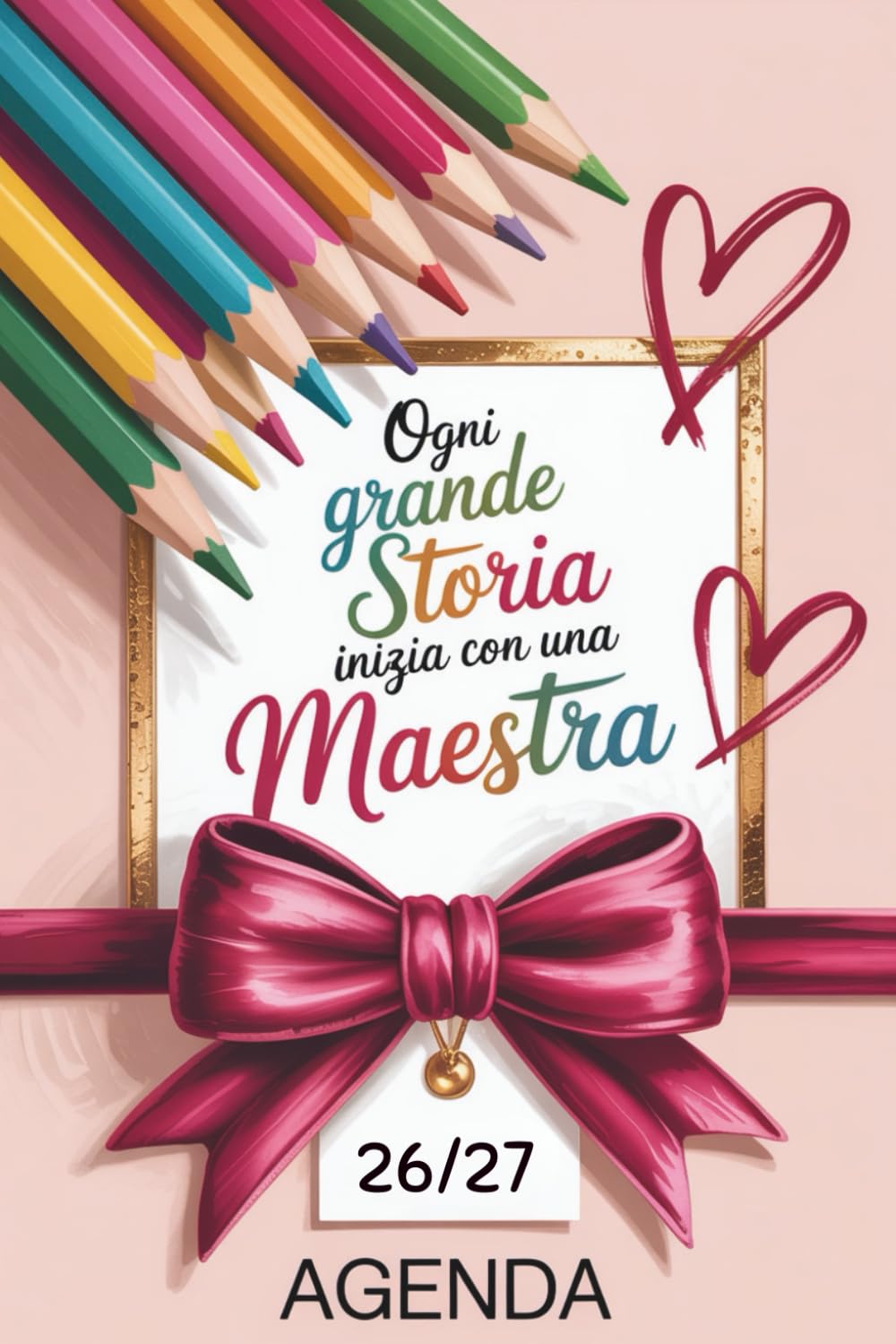 Agenda Maestra 2026 2027 Elegante Pianificatore Settimanale A5