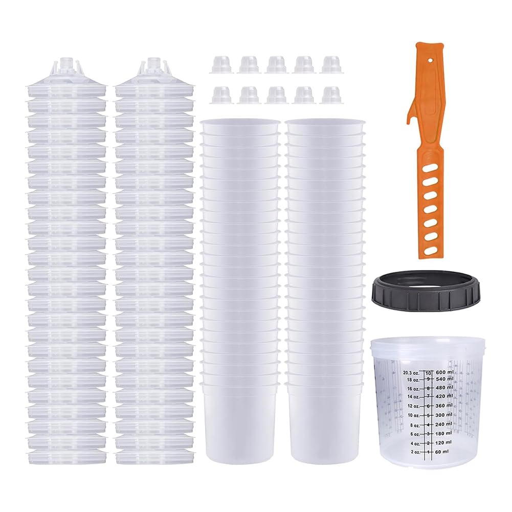 Tasse de peinture 600 ml évite les pertes de produit pour revêtement automobile commercial A