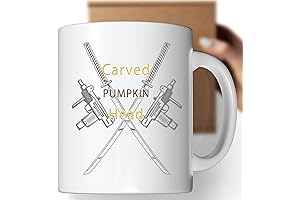 Gift Design Idea Halloween Ghost Face - Spooky Carved Pumpkin Design for...