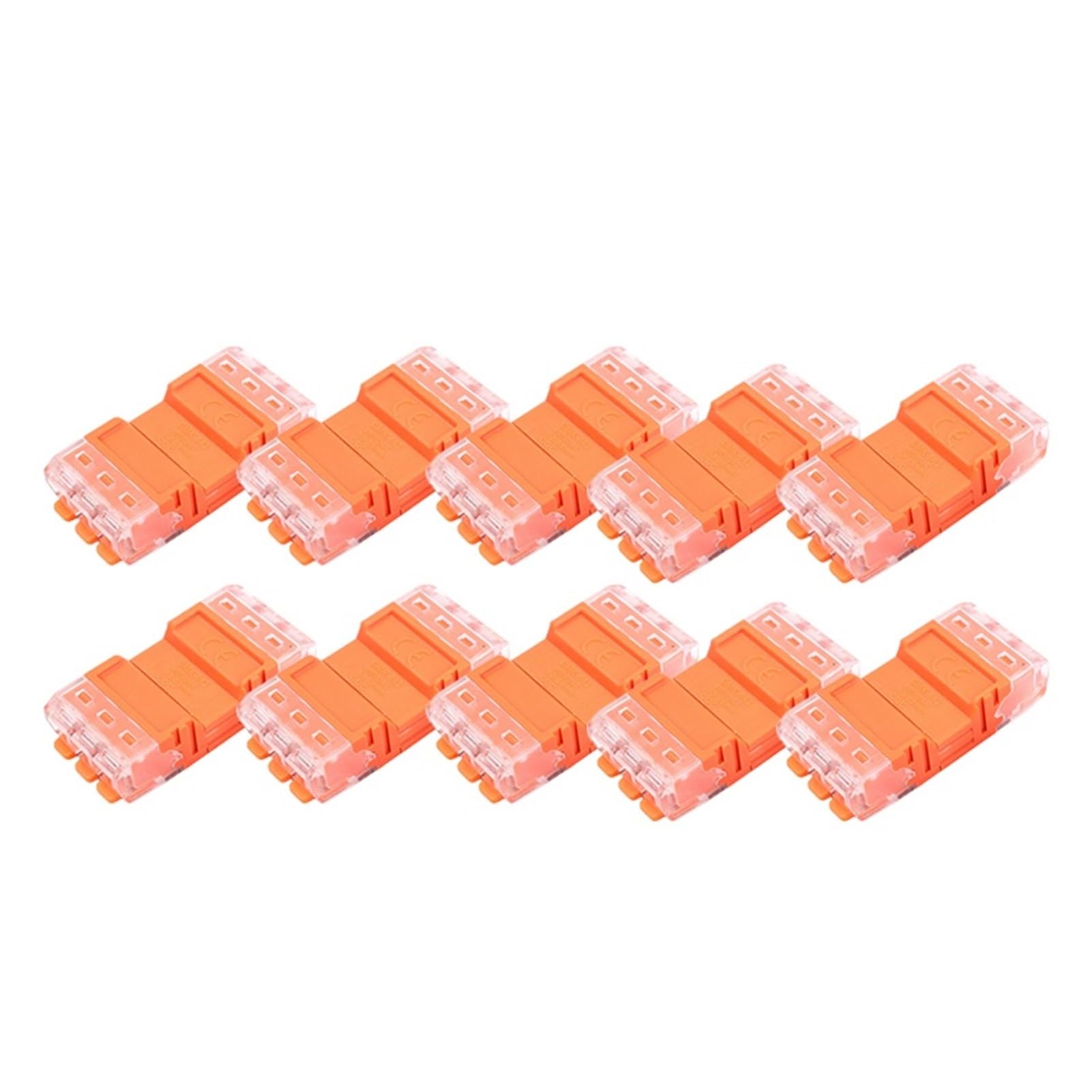 Connettore cavo a leva rapida da 10 pezzi 2-3 In Out Morsettiera maschio femmina(10PCS-(3 in 3 out))