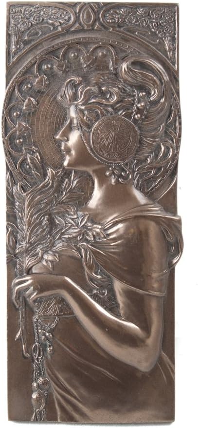 BEAUTIFUL ART DECO STYLE WALL PLAQUE COLD CAST BRONZE WALL ART BRAND NEW