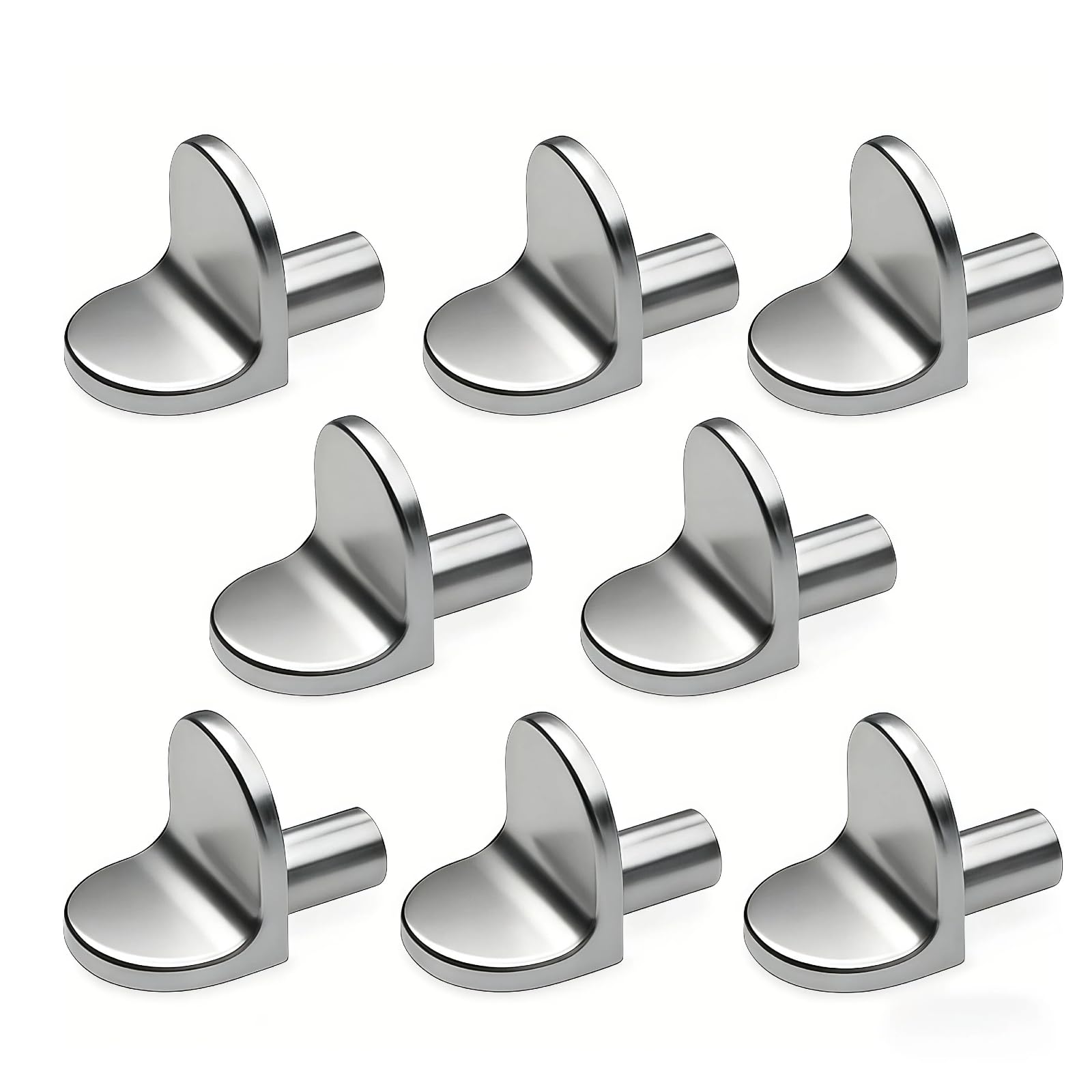 20 Pack Durable Metal Shelf Support Pegs Easy Install Cabinet Shelf Brackets for Kitchen, Closet, Bookshelf Versatile Shelving Hardware Anchors