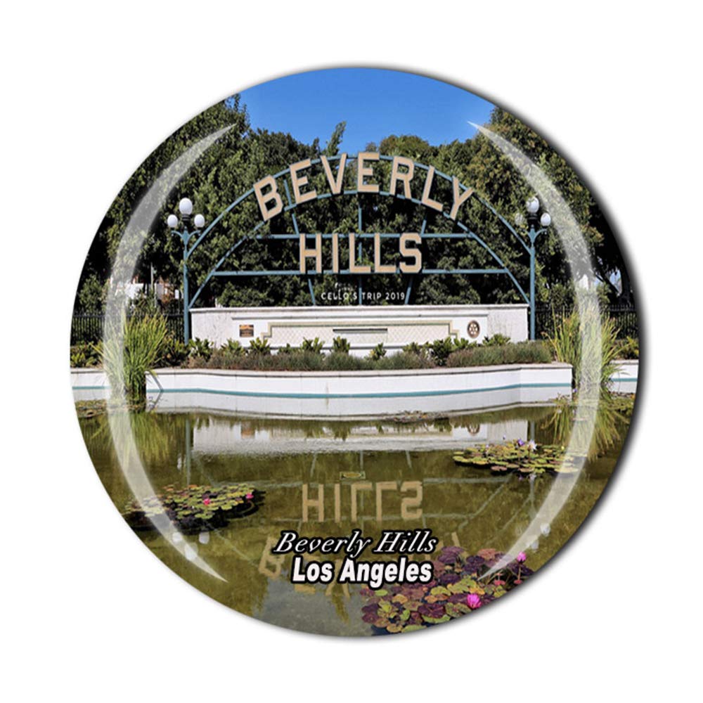 Beverly Hills Los Angeles California USA Fridge Magnet Souvenir Gift Refrigerator Decor Magnetic Sticker Collection