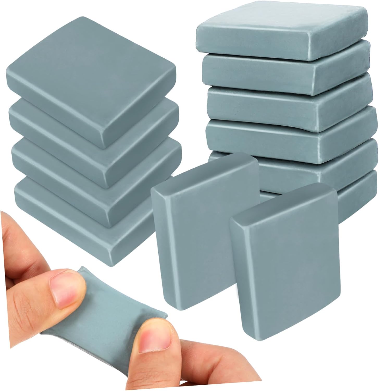 12pcs Moldable Erasers for Artists Soft Kneaded Block Erasers for Drawing Sketching and Painting Versatile Easy for All Ages