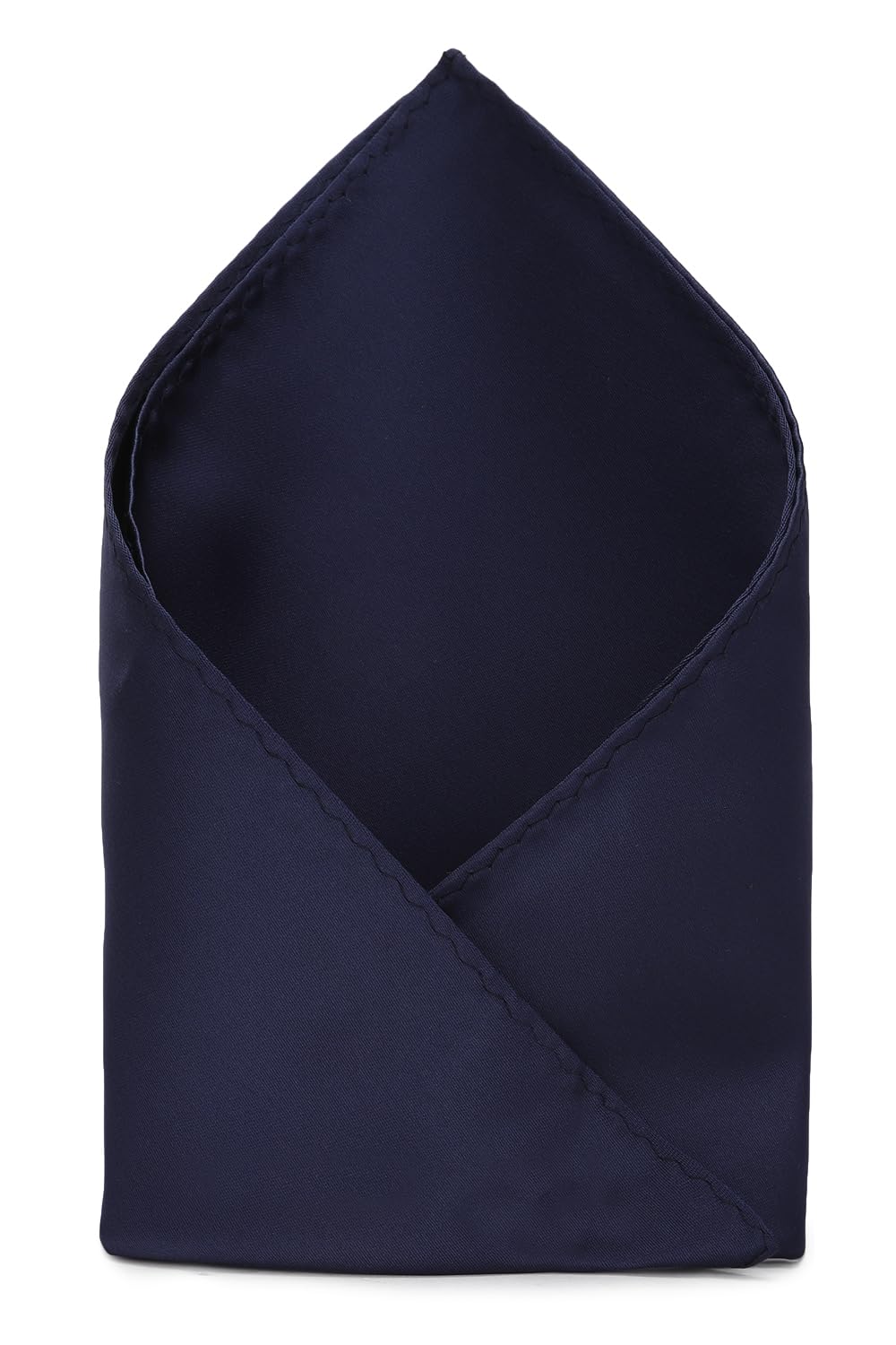 Men Polyester Navy Solid Party Casual Style Pocket Square, Navy Blue, Free Size-image-44