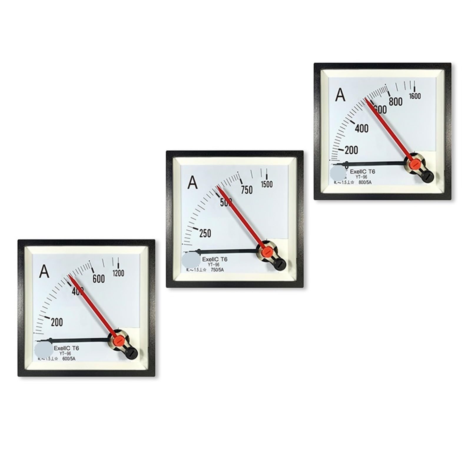 YT96 Misuratore di corrente a doppio ago e doppio sovraccarico Acz96exeiict6 200/5 30/50/75/100/a/1 1 pz(AC 750-1A 1500A)
