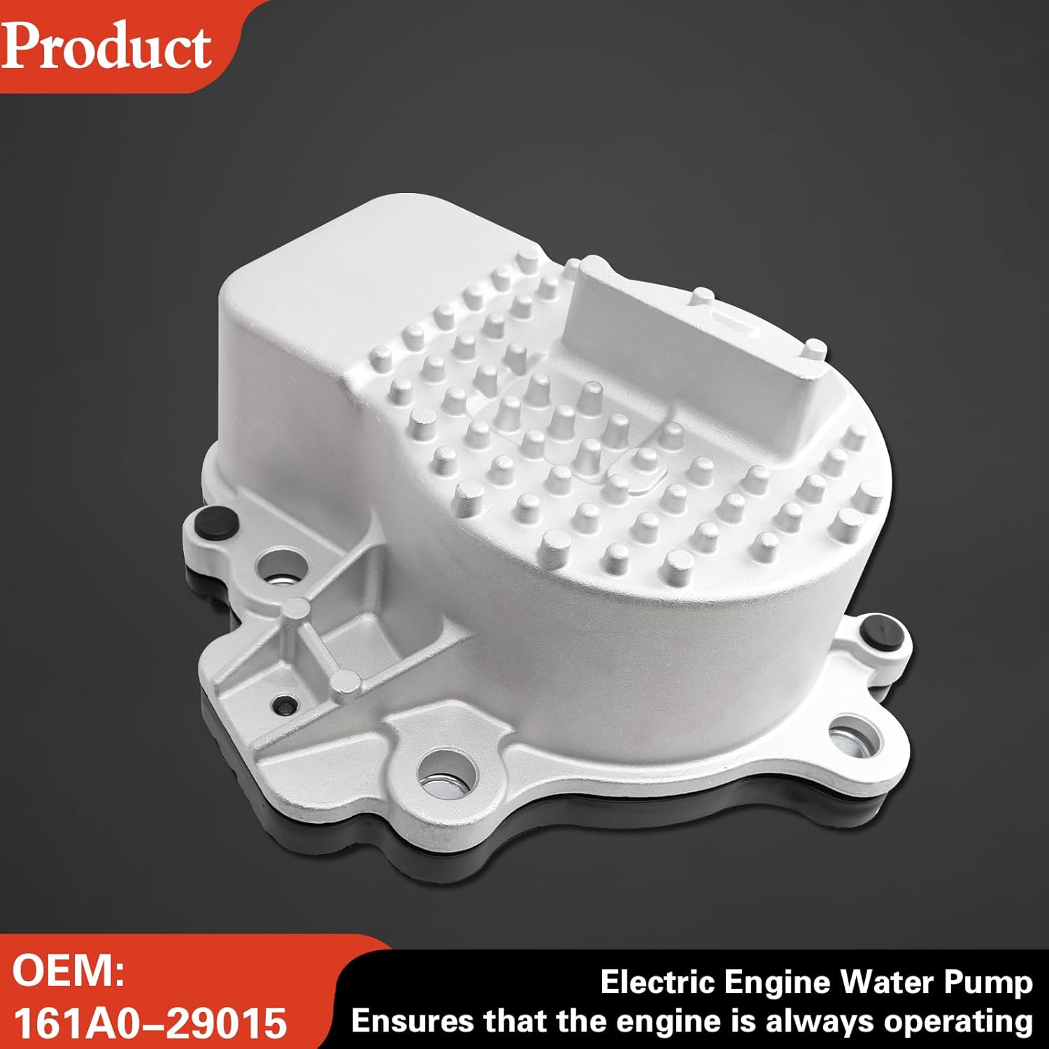 Electric Water Pump w/Thermostat - Upgraded Stainless Steel Rotor - Fits Toyota Prius 2010-2015 1.8L/ Prius C 2012-2019 1.5L / Prius V 1.8L 2012-2017 / Plug-In 12-19 & Lexus CT200h 11-17