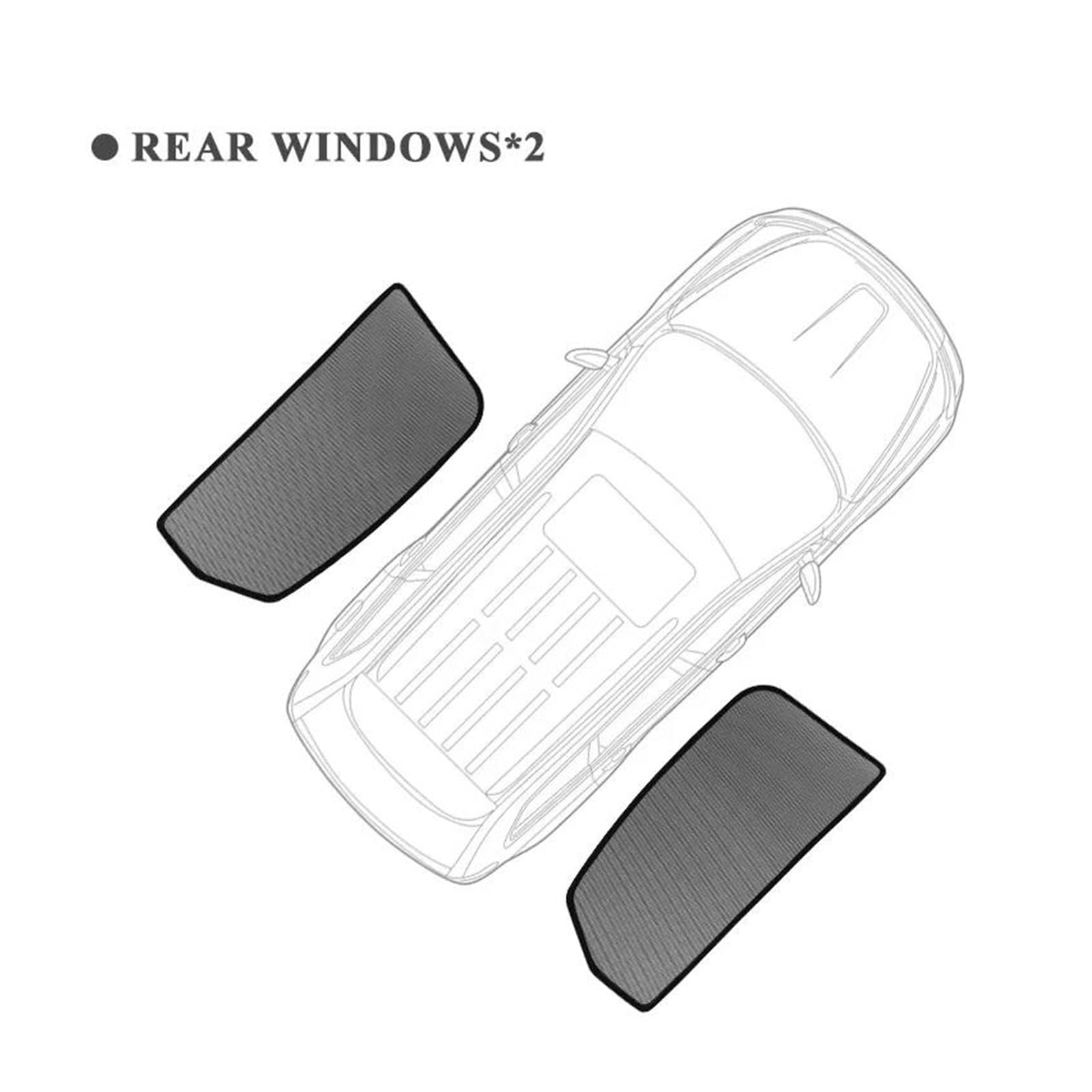 Parasol Ventana Coche Parasol para Ventana Lateral de Coche, Parasol Solar para niños, Cortina para Serie 3 E90 2005-2012 Parasol Trasero(2PCS Rear Windows)