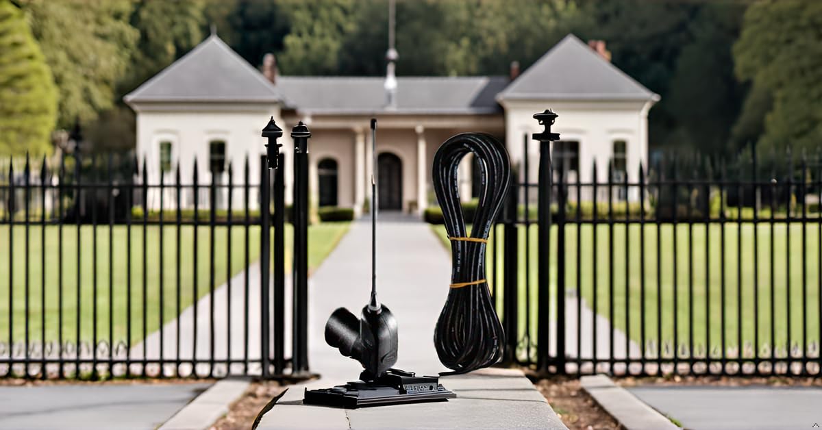 Came TOP-A862N - Antena externa profesional (868 MHz, antena aérea/aérea/antena, 50 ohmios, con cable extralargo de 5 m, RG58, para accionamientos de puertas de hasta 200 m de alcance, montaje en