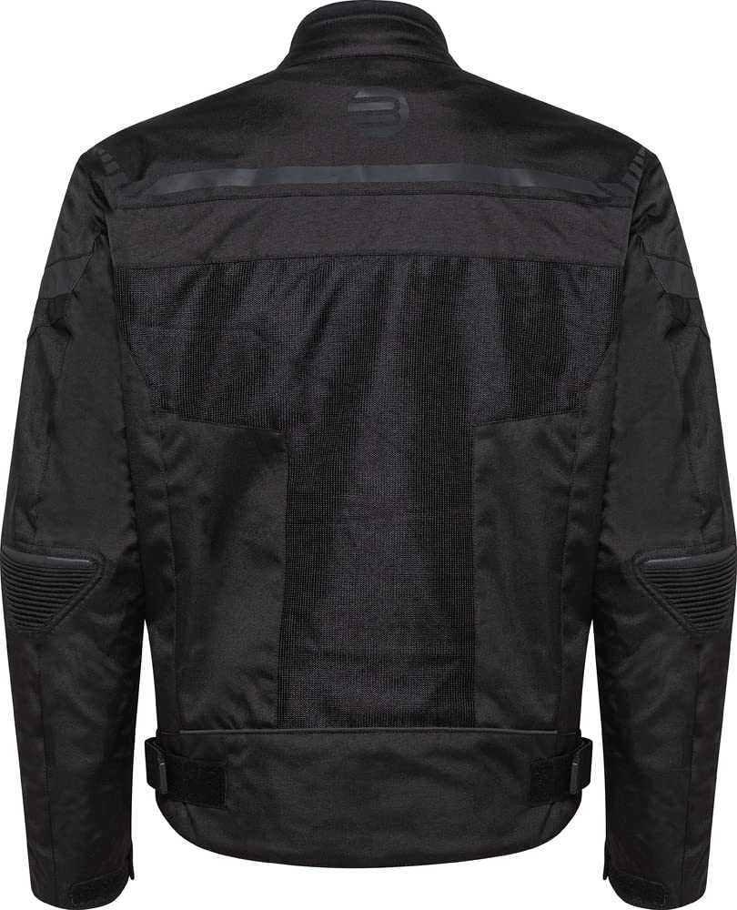 Chaqueta de moto de verano con certificación CE DUNA, con grandes inserciones de malla para una ventilación perfecta, disponible en negro o gris