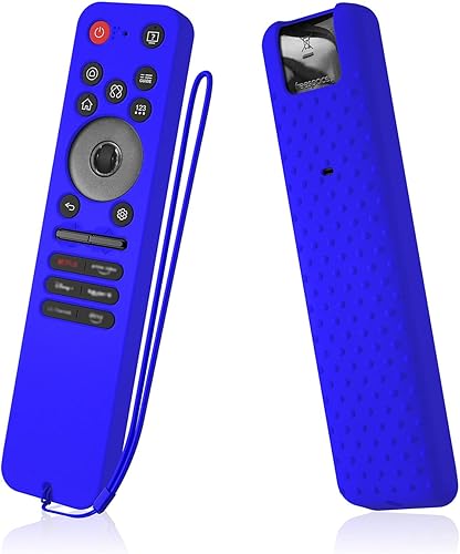 Funda de silicona con control remoto para LG MR25GA, compatible con televisores inteligentes LG OLED 2025 C5, B5, G5, M5, con cordón (azul)