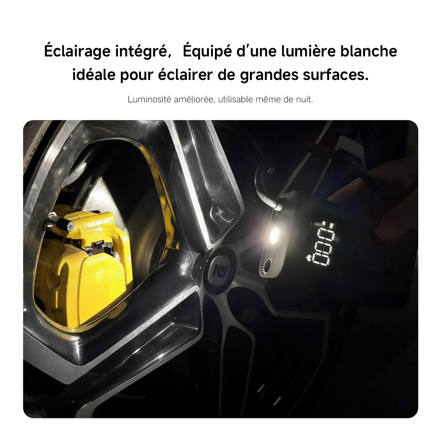 Xiaomi Compresseur Air 2, 150PSI, Gonflage Auto Voiture/Moto, Détection Pression, USB-C (25% Rapide)