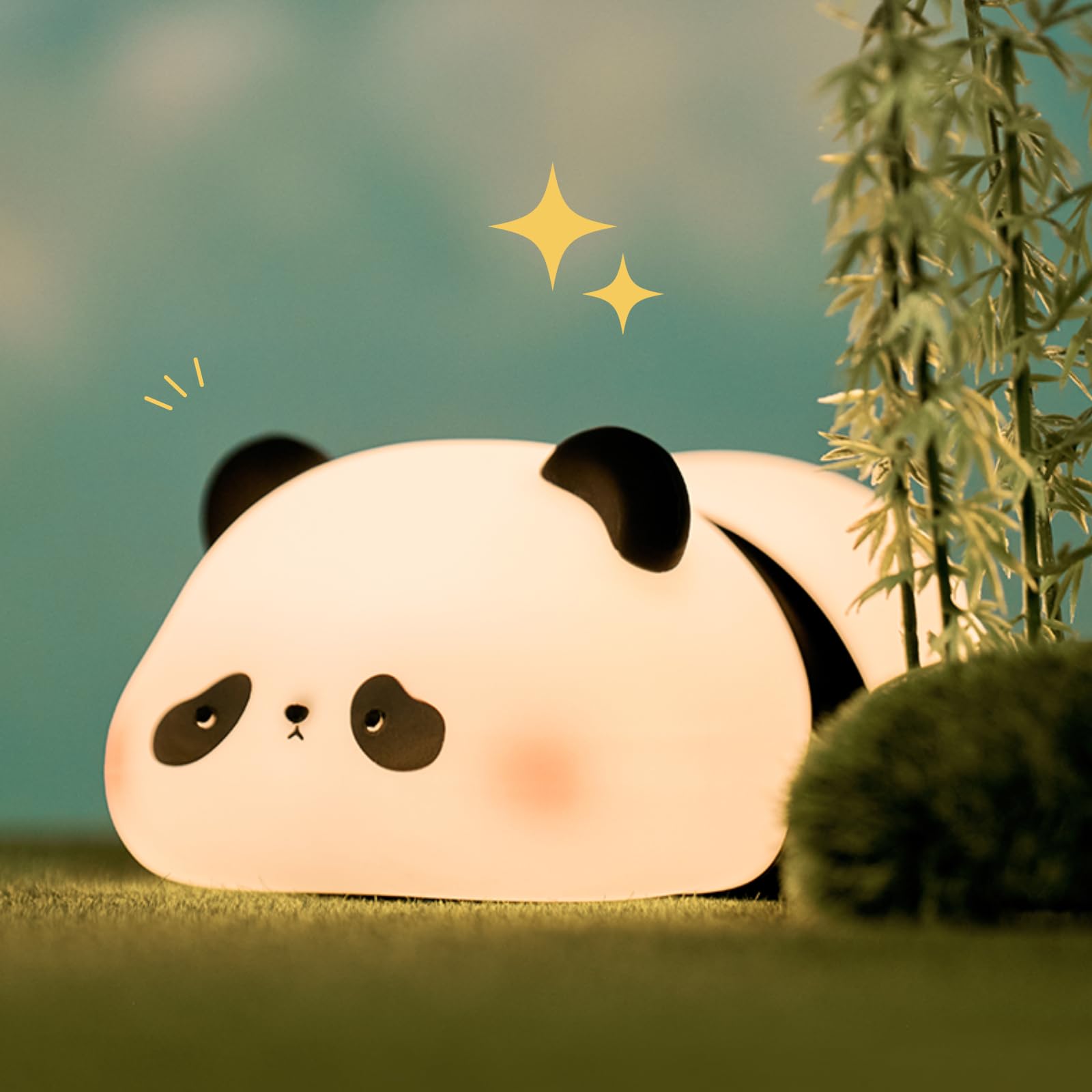 ZWOOS Luce Notturna per Bambini, 3 Modalità di Luce, Lampada da Comodino per la Camera del Bambino con Timer da 30 Minuti e Controllo Touch, Ricarica USB 1200 mAh per Bambini