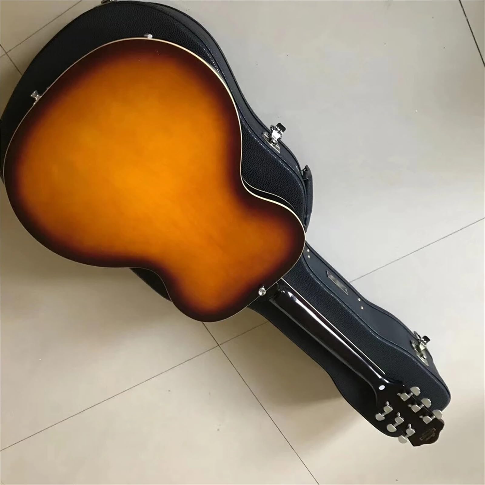 Standard Gitara Elektryczna P90 Pickup Archtop Semi Hollow Gitara Elektryczna Maple 6 Strunowa Profesjonalna Wydajność