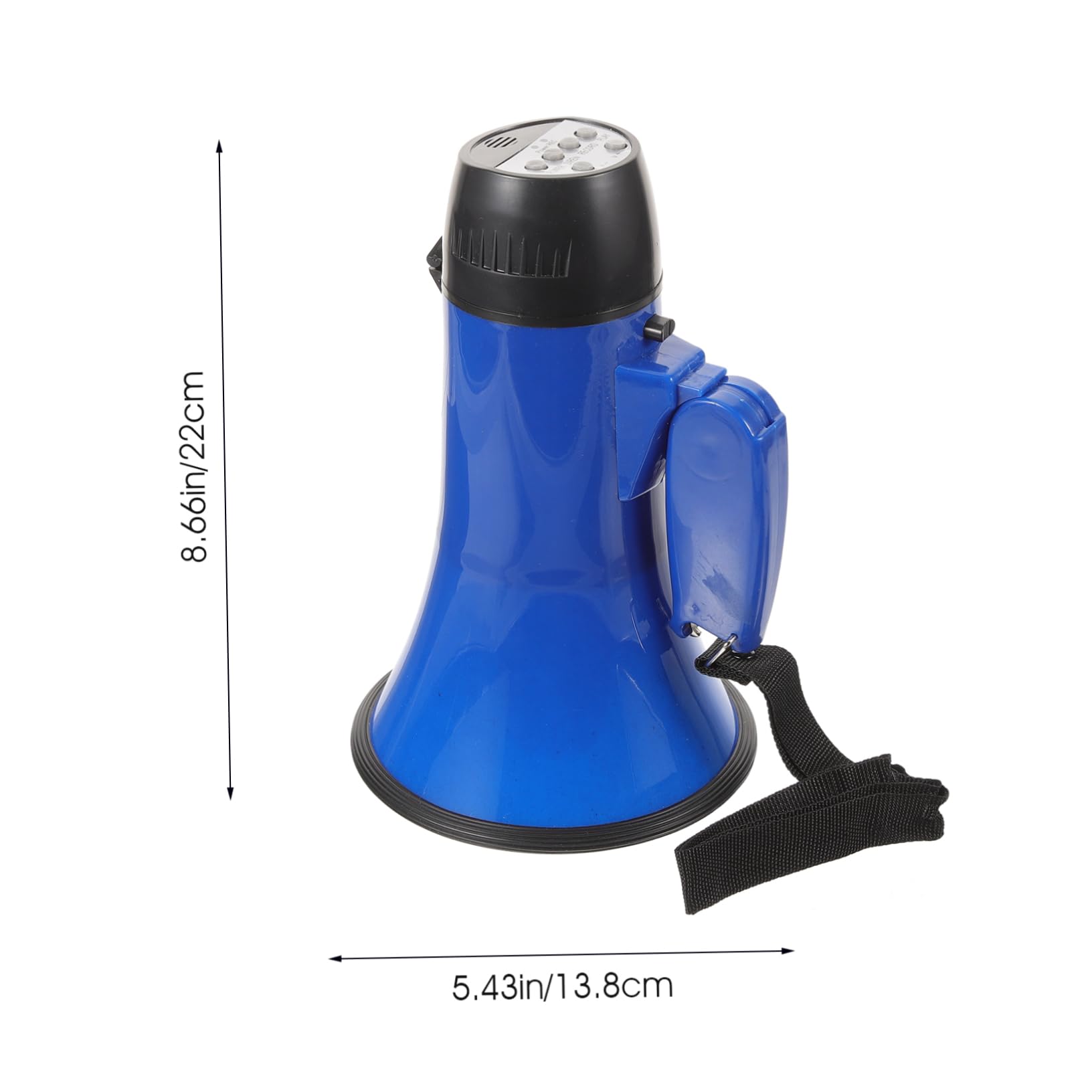 Megáfono de Mano Rojo Amplificador de Sonido con Micrófono y Función de Grabación Megáfono Plegable para Guía Turístico y Vendedor Protector de Voz y Alarma Color