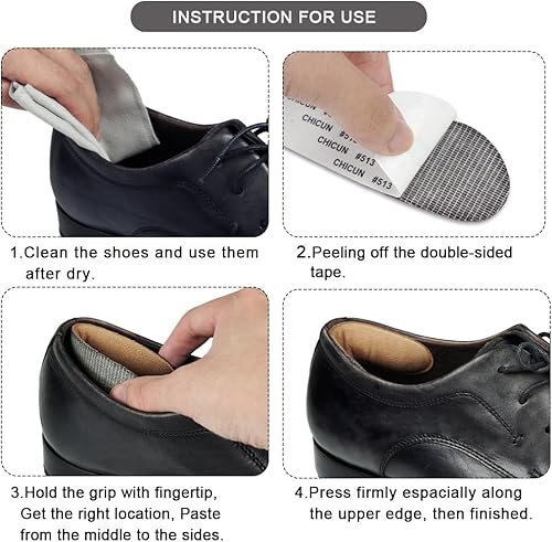 Miniatura 6 de Dr. Foot's Heel Grips Liner Insert for Shoes Too Big, inserciones de zapatos forros para zapatos sueltos, evita que el talón resbale, frote y es