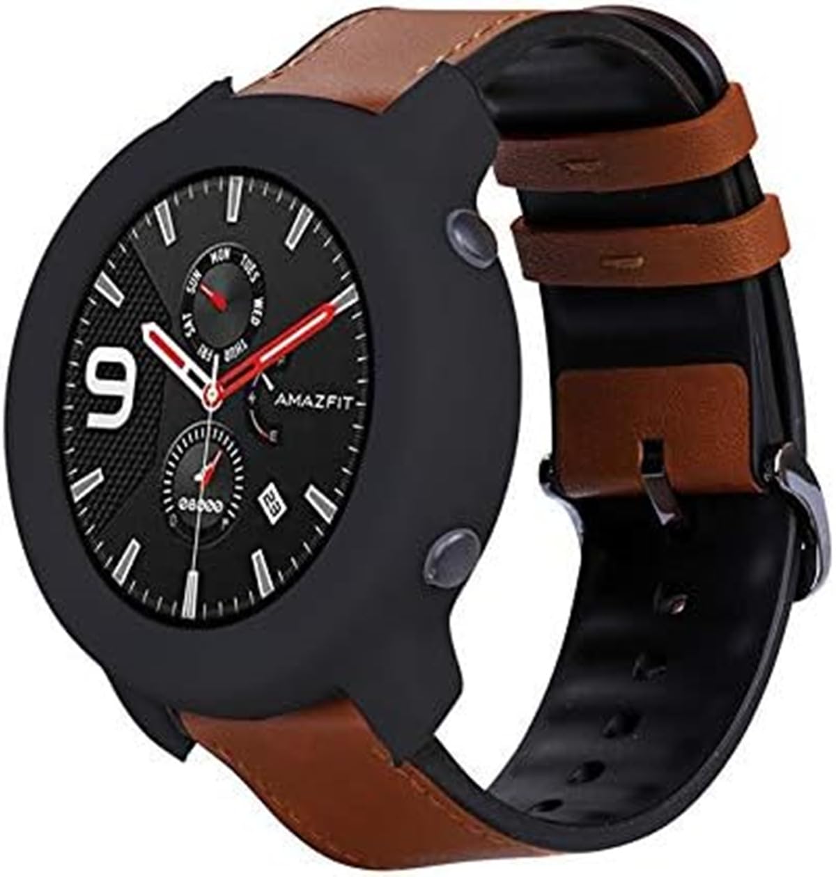 Custodia Compatible with Amazfit GTR 47mm, custodia protettiva in silicone TPU di ricambio Compatible with Amazfit GTR 47mm