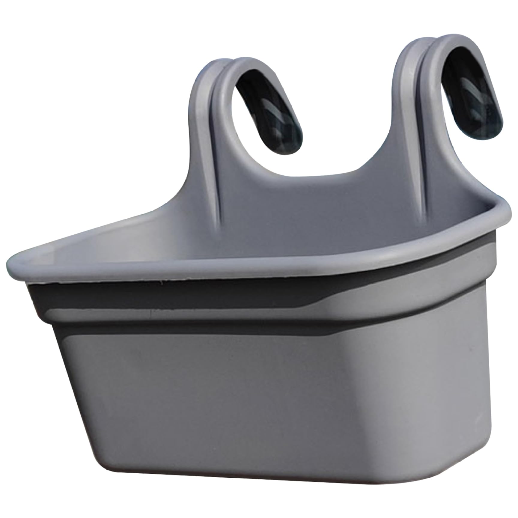 Hintyne Balcony Railing Planter Wall Hanging Planter Lightweight Plastic Balcony Railing Vertically Hanging Box Decorative Plant Pot