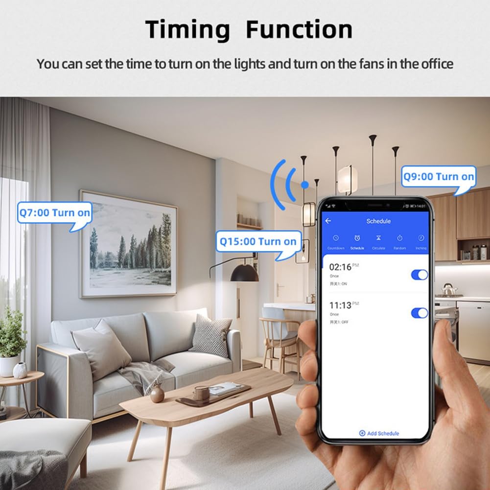 Medidor de Energía Inteligente Tuya con WiFi, Disyuntor 1P con Medición de KWh, Relé Temporizador de Monitoreo y Protección Fugas de 63 A.
