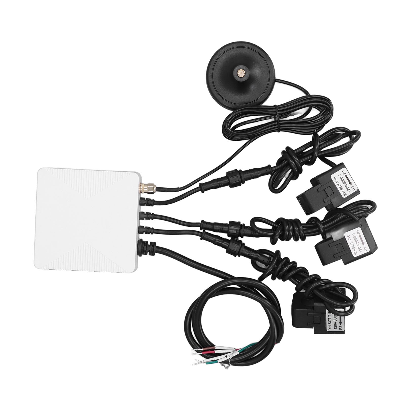 Fafeicy Pince Ampèremétrique Triphasée, Compteur d'Électricité 3.0 ABS