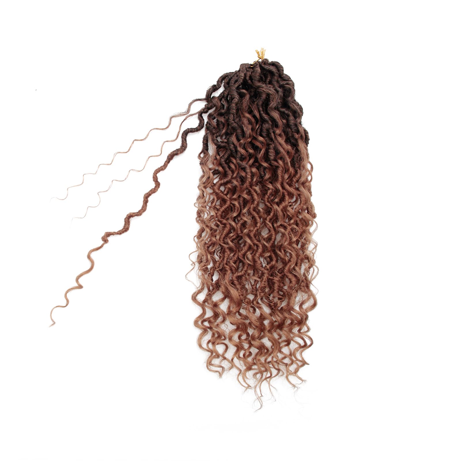 Goddess Locs - Confezione da 8 ciocche di capelli all'uncinetto, 45,7 cm, confezione da 8, 45,7 cm