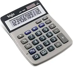 Calculadora de Mesa 12 Dígitos MV 4122 Cinza Elgin