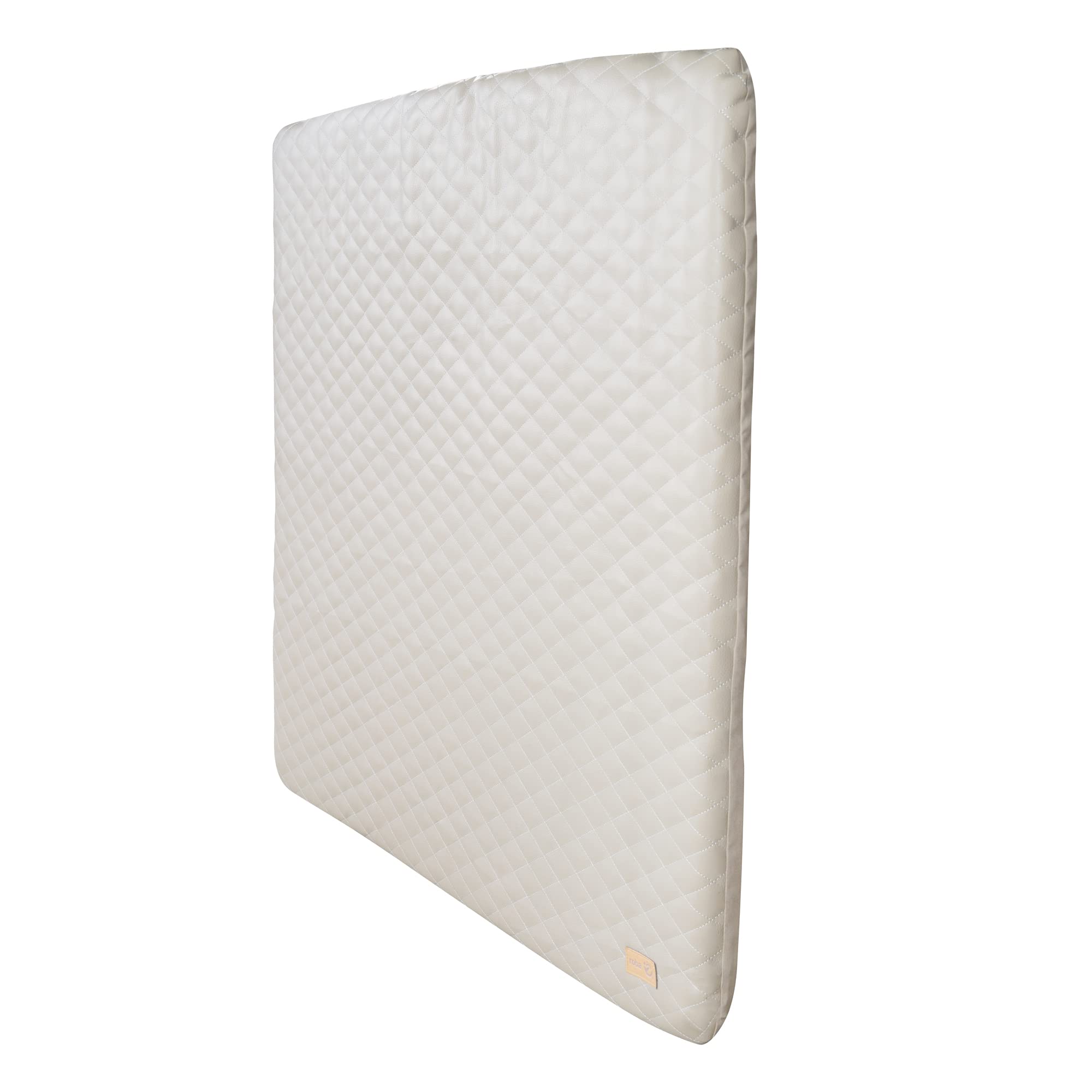 roba Mata do Przewijania Luxe 85 x 75 cm - Podkładka przewijakowa z mytego ekologicznego skóropodobnego materiału - Podkładka na przewijak w designie Greyish - Jasnoszary