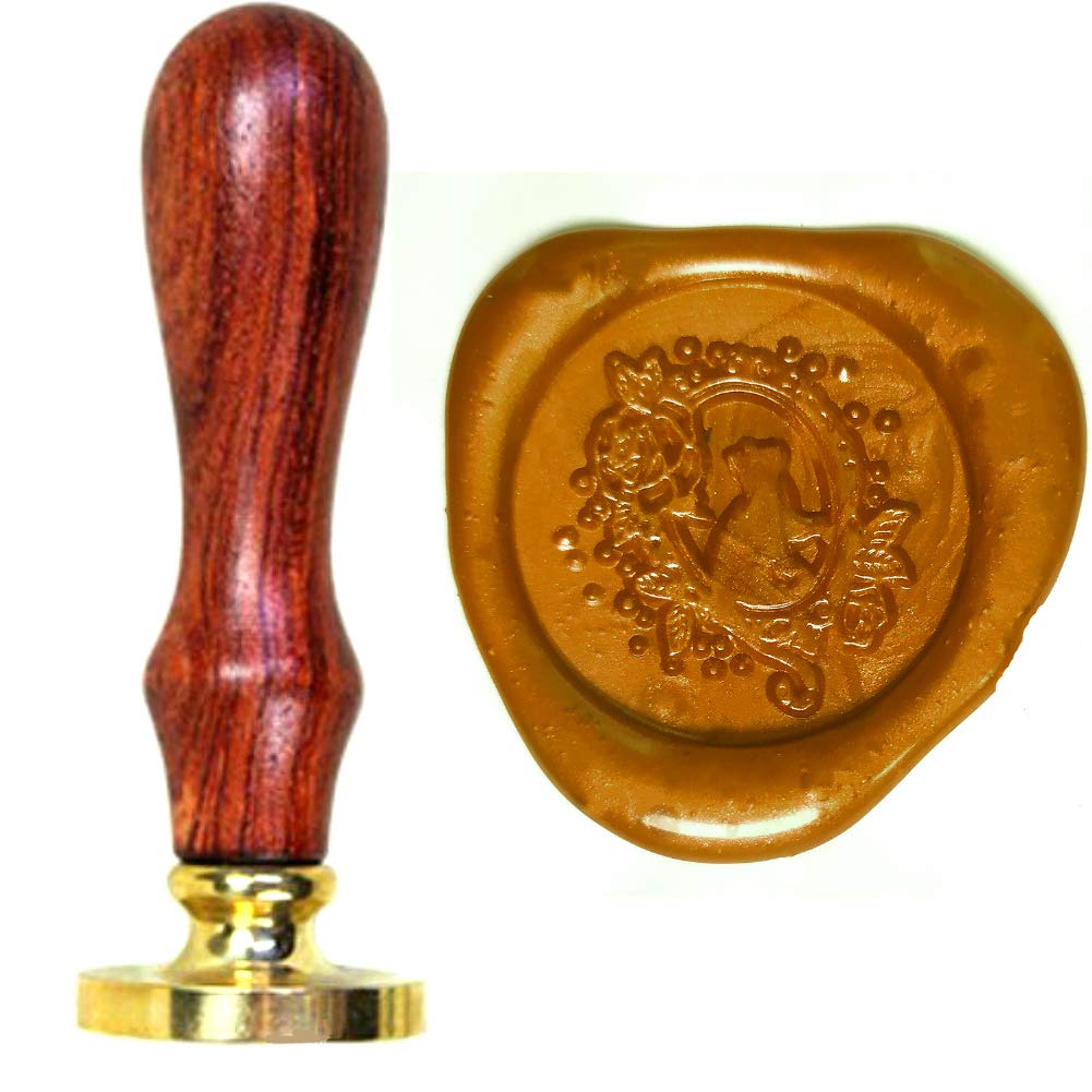 Tampon De Cire En Forme De Chat étoilé Avec Poignée En Bois Et Cachets