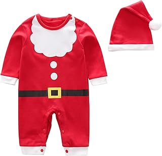 LovelyAngel Baby,Clothing,Baby Boys 0-24m,Bodysuits & One-Pieces,Rompers christmas outfits for baby boy Boy Toddler Clothes Summer Fleece Hat Infant Outfits Costumes Romper Baby Boys Jumpsuit Christmas Girls Boys Romper&Jumpsuit New Born Romper toddler onesies 2-3 yea