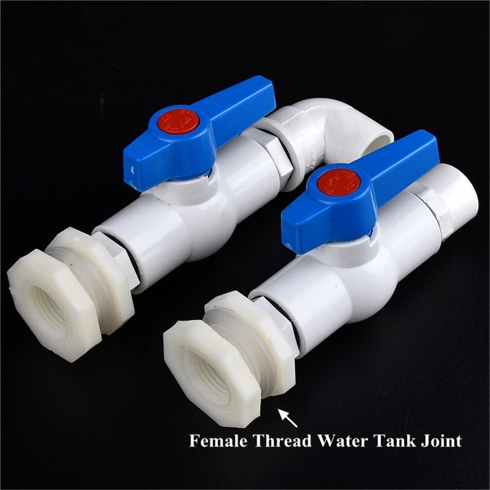 Juego de 1/2", 3/4" y 1" PVC for acuario, entrada agua, drenaje, junta directa/codo, conector tubería riego for jardín, válvula(3l4 Inch Elbow,3Pcs)