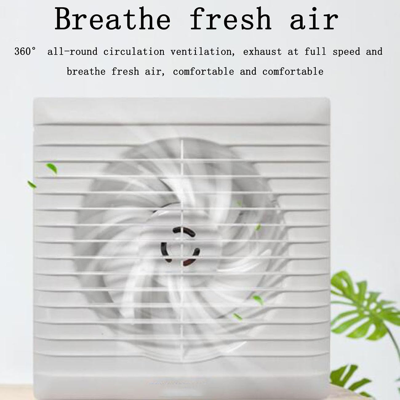 ICEMOB Ventilador Extractor De Aire con Válvula De Retención,Extractor Cocina,Extractor Baño Silencioso,Ventiladores para Pared para Inodoro,Oficinaalmacenes,Resistente Al Agua IPX2,4 Inches