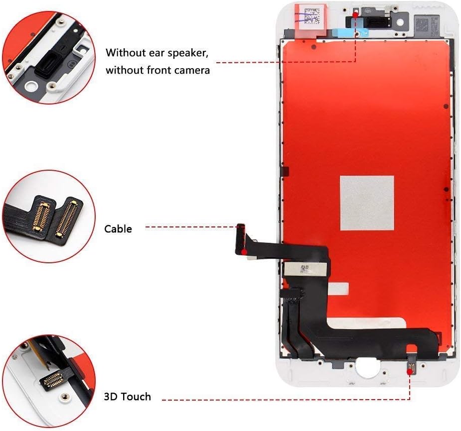 Get Cheap Price for iPhone 7 Screen Replacement White 4.7 LCD Display Touch Screen Digitizer Assembly Kit with Free Repair Tools (iPhone 7 White) Best Cyber Monday 🔥 for iPhone 7 Screen Replacement White 4.7 LCD Display Touch Screen Digitizer Assembly Kit with Free Repair Tools (iPhone 7 White)