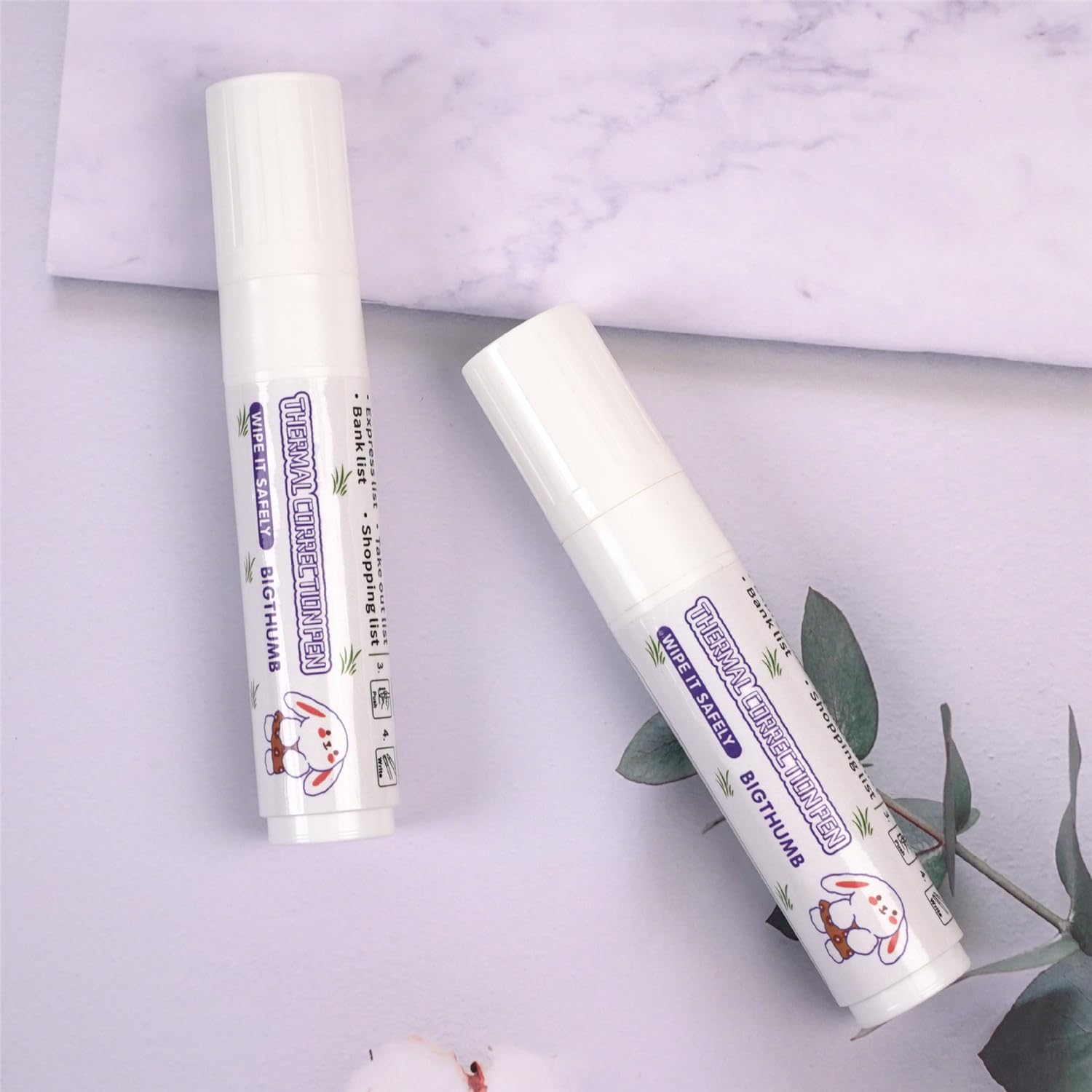 Pennarello a liquido bianco per correzione carta termica Strumento corriere pacchi Etichetta Privacy Protection Pen