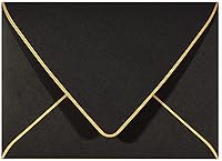 Vista 17 de Paquete de 50, tamaño A7, sobres gruesos de invitación de lujo de 5 x 7 pulgadas, para tarjetas de 5 x 7 pulgadas, autosellado, perfecto para bodas