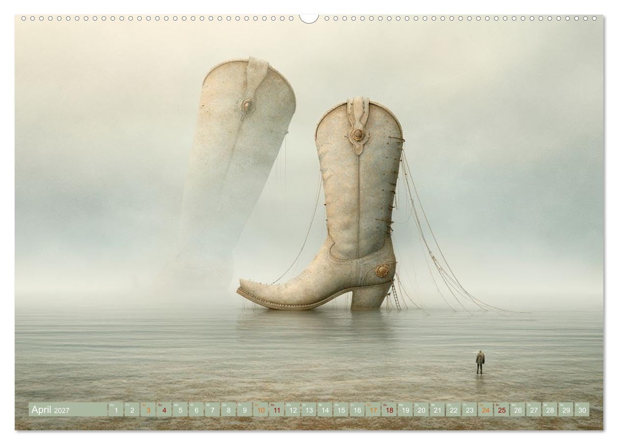 CALVENDO · Wo das Meer Geschichten träumt (Kalender 2027) | DIN A2 Querformat · Wandkalender · Gezeiten, Nebel und Fantasie