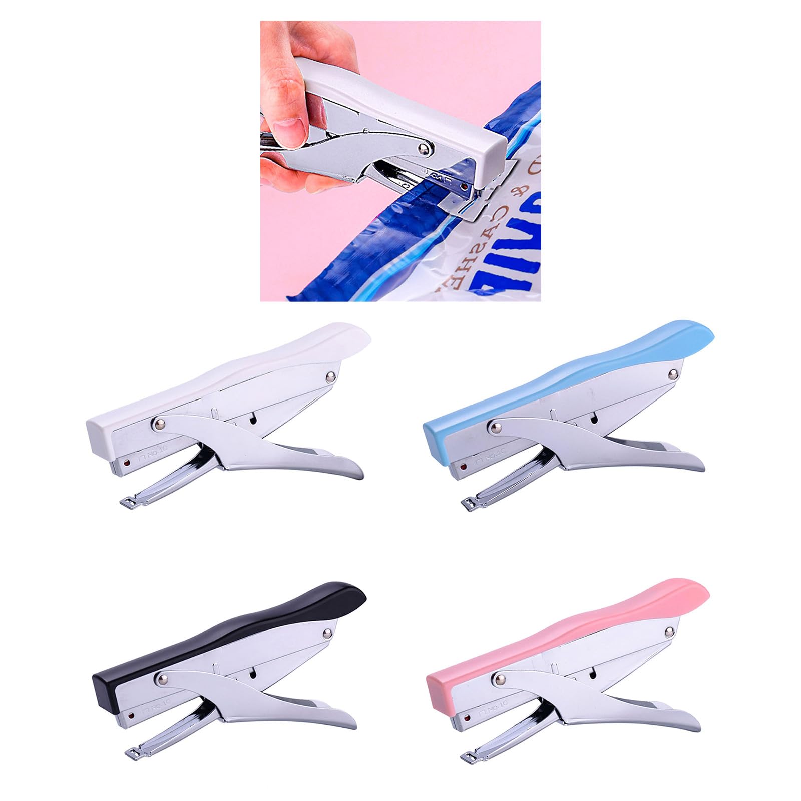 RGYBAO Large Size Stapler Colorful Paper Binding Stapler Business Stapler Office Stapler Desktop Stapler Paper Binding Machine