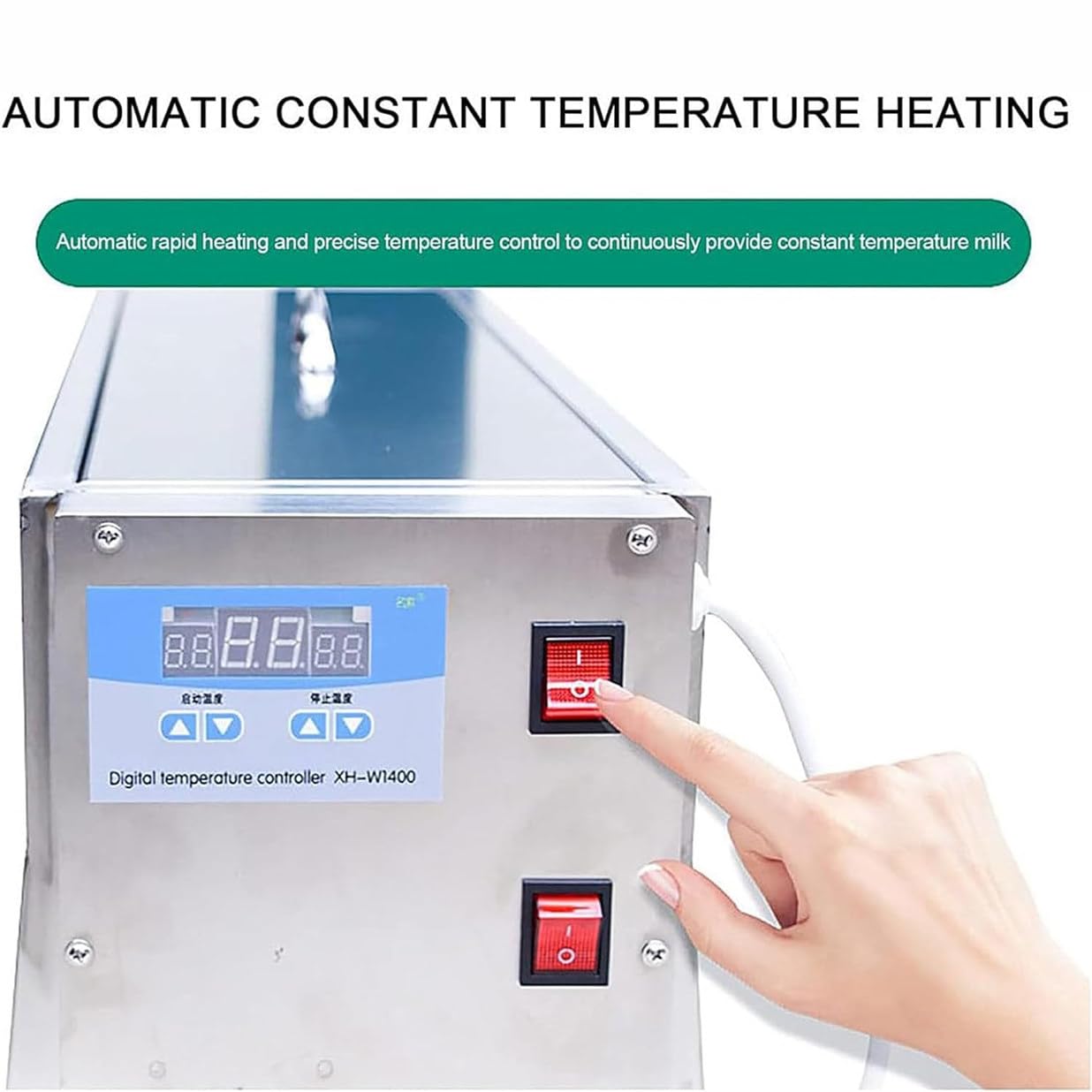 10/14 Sutki Dwustronny Inteligentny Automat O Stałej Temperaturze Dojarka Do Karmienia Prosiąt Podajnik Do Mleka świńskiego Z Dźwiękiem, Dla Jagniąt Hodowlanych Prosięta Pies,14Nipples