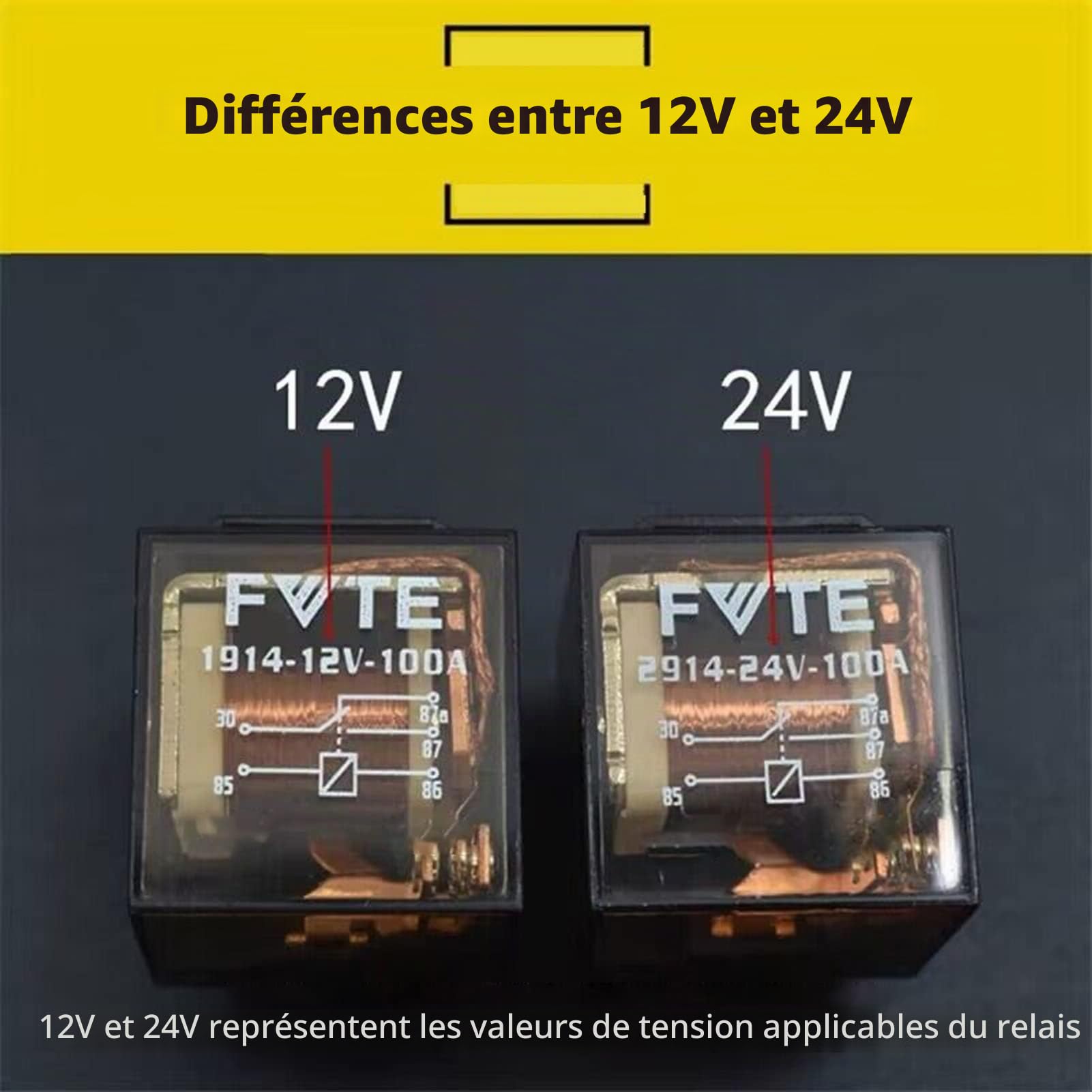 XiaoXIN 12V 24V testeur de relais électronique automobile vérificateur de batterie de voiture voyant LED testeur de relais de voiture outils de Diagnostic automatique